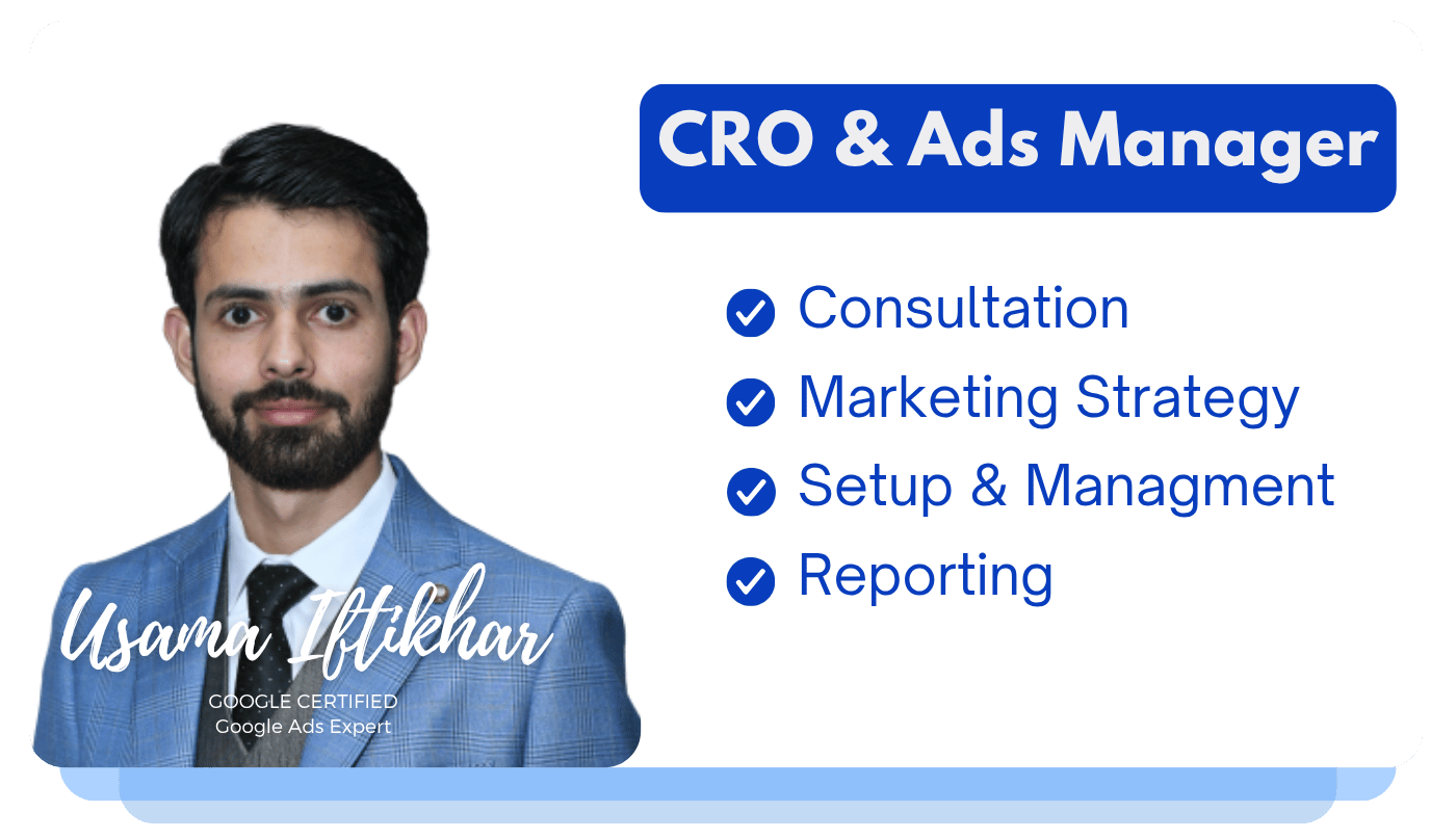 Usama Iftikhar Google Ads & CRO expert